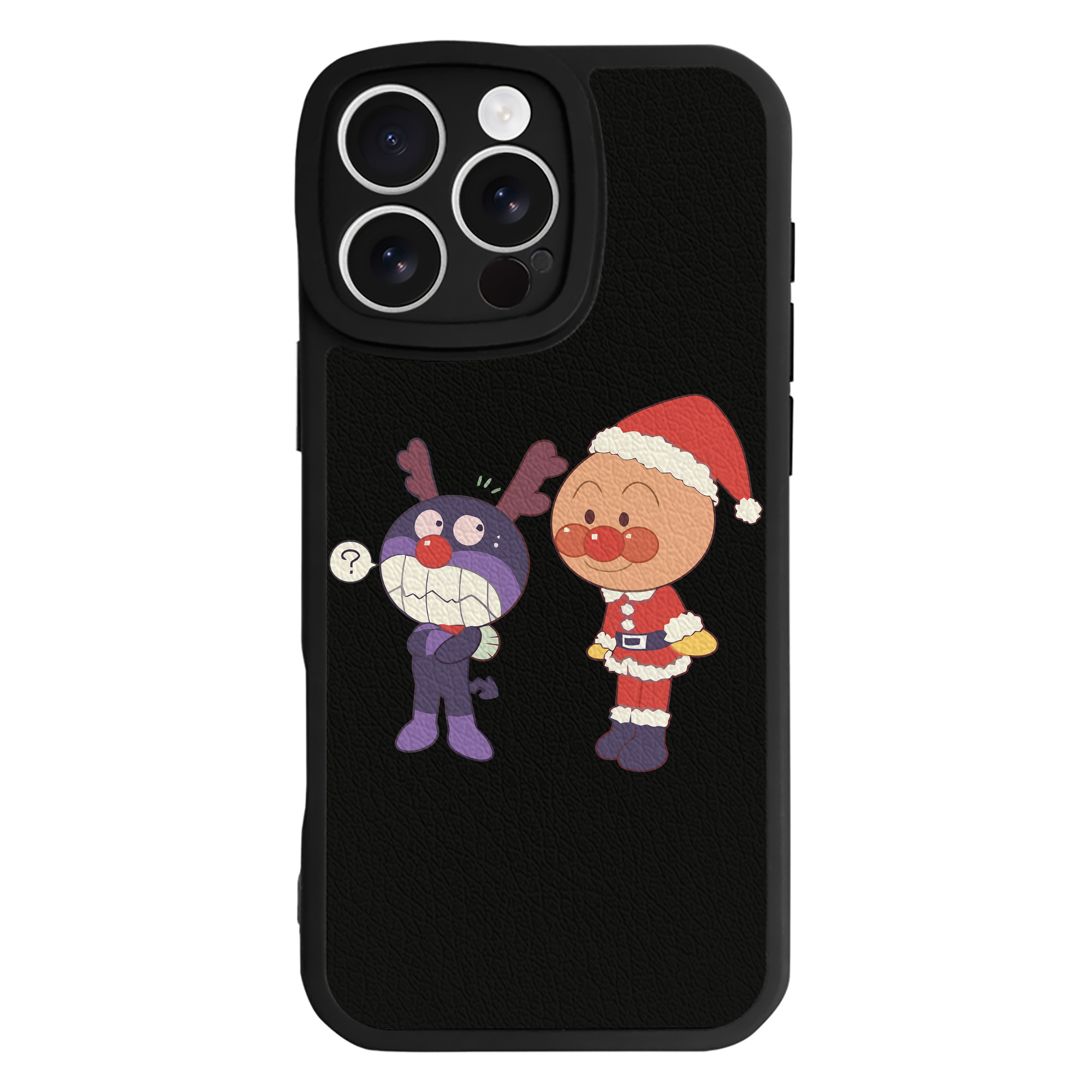 （画像用） アンパンマン Anpanman 【iPhone 16シリーズ対応】シリコンスマホケース（レザー調） 材質：シリコン